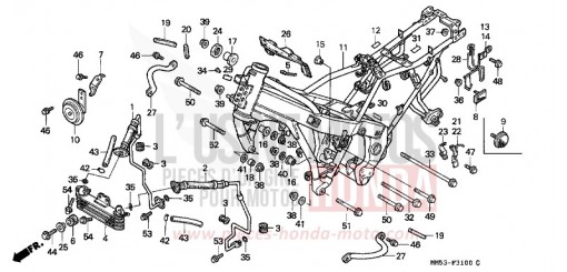 FRAME BODY CBR1000FK de 1989